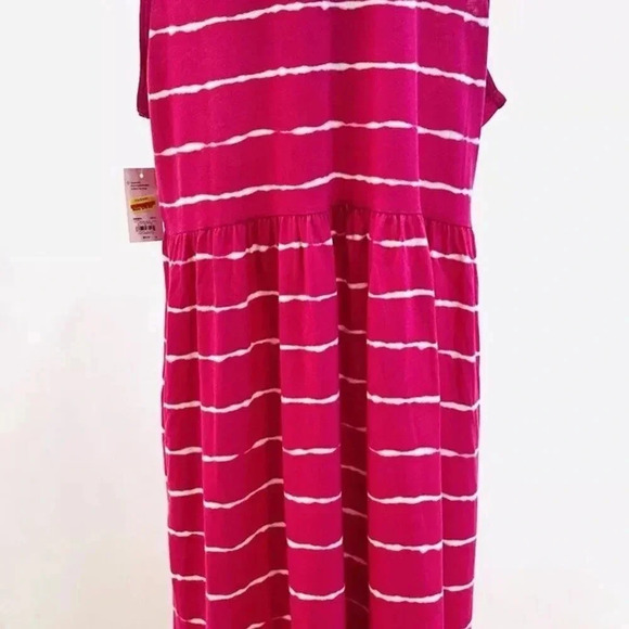 NWT CROFT & BARROW Women Sleeveless Pullover Plaid Elastic Waist Dress Size 2X - Picture 6 of 13